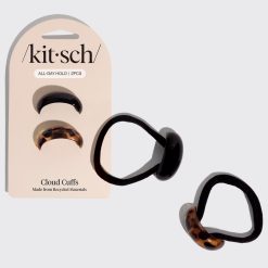 Black & Tort Cloud Cuffs - Small