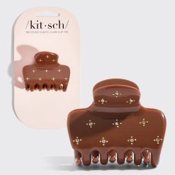 Camel Rhinestone Cloud Claw Clip